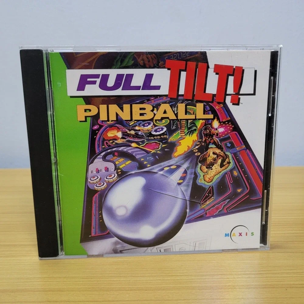 FULL TILT Pinball 1995 Vintage PC CD-ROM Video Game Maxis Windows 3.1/95 MAC VGC